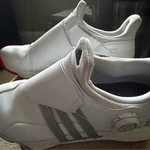 Adidas White and Black Boost Sneakers